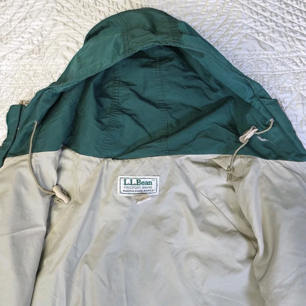 Vintage LL Bean Baxter State Parka Jacket Mens Large Hooded Made in‎ USA Chore